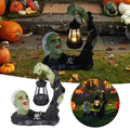 Spooksy™ SUYOLL Halloween Solar Powered Resin Desktop Ornament Decorative Light For Home Party Figurine