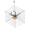 Spooksy™ Santa Land 8.00In Halloween Spider Web, Glass, Ornament Beaded Czech Luck 21R1000
