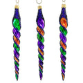Spooksy™ Sbk Gifts Holiday Purple Orange Green Twist Set/3 Halloween Ornament Retro