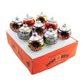Spooksy™ Shiny Brite 2.50" Rounds & Reflectors Glass Ornament Halloween Skulls 4028051