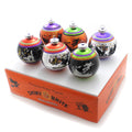 Spooksy™ Shiny Brite 3.25 Halloween Flocked Rounds Ornament Signature Cats Witch 4026976