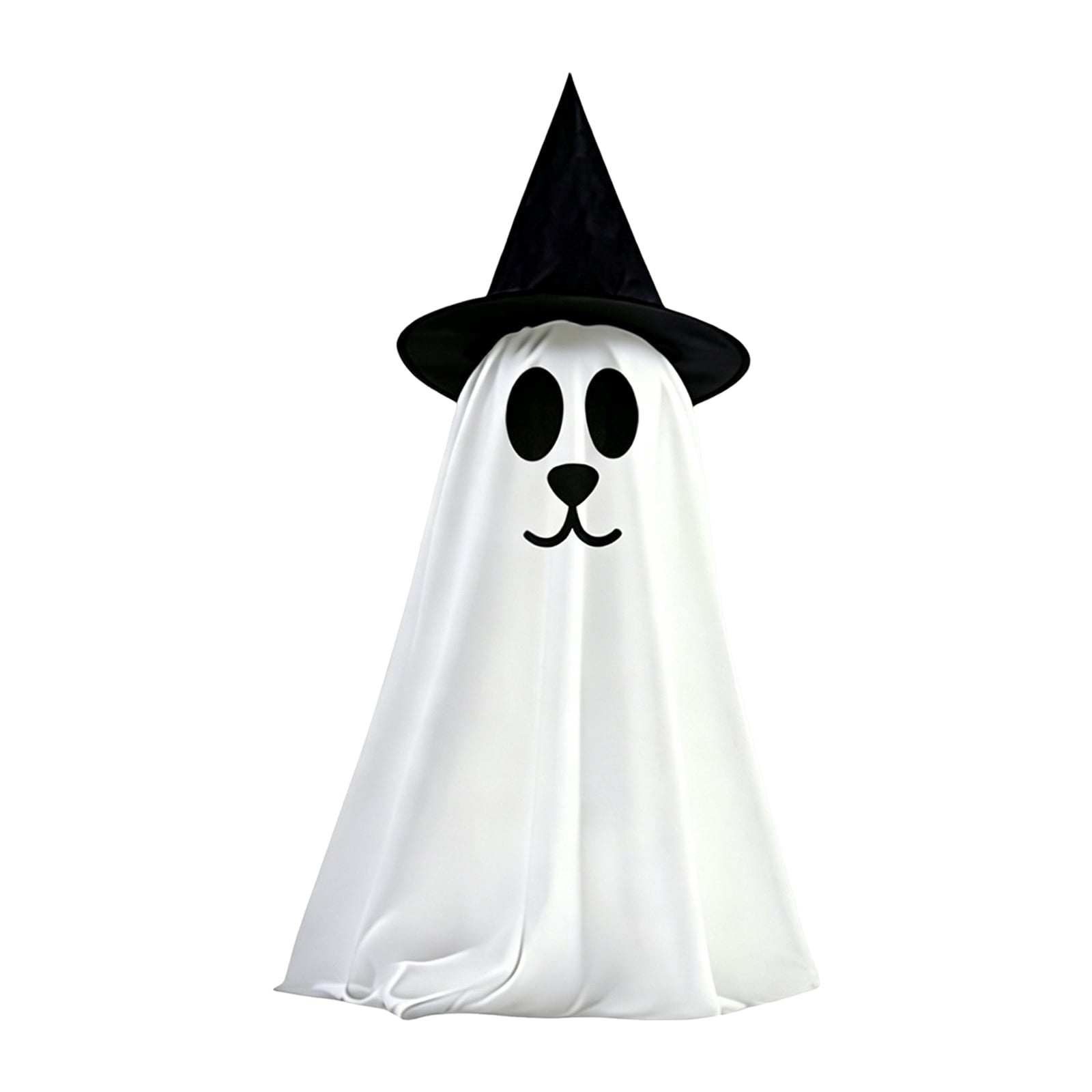 Spooksy™ 2 Pack Standing Ghost Dog Halloween Decorations, Cute Spooky Yard Lawn Porch Decor, Weather Resistant Plastic Figurines for Outdoor Indoor Home Party Display