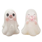 Spooksy™ Yucurem 2 Pack Halloween Bubbles Ghost Figurine for Ghost Lovers, Bubble Blowing Ghost Statue Ornament for Halloween Party Table Desk Tray Shelf Decor