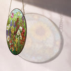 Spooksy™ Garden Suncatchers for Windows, Stained Glass Window Hangings,Hand-Painted Glass Panel Perfect for Home Decor, Stained Glass Ornament 2025, Holiday Decoration, Seasonal Keepsake