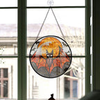 Spooksy™ Bedroom Christmas Gift - Halloween Bat Bird Spooky Holiday Stained Glass Hanging Ornament - Christmas Tree Decoration, Meaningful Gift for Family & Friends, Keepsake 2025