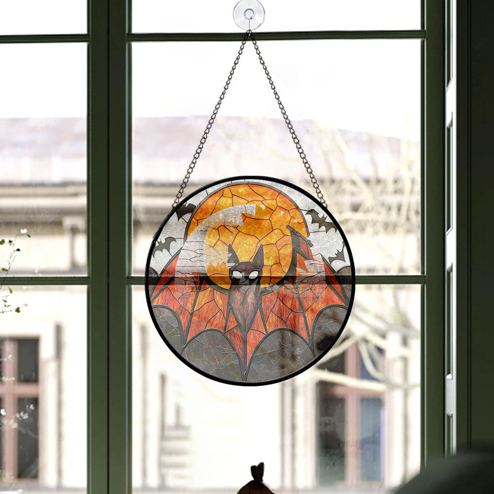 Spooksy™ Bedroom Christmas Gift - Halloween Bat Bird Spooky Holiday Stained Glass Hanging Ornament - Christmas Tree Decoration, Meaningful Gift for Family & Friends, Keepsake 2025