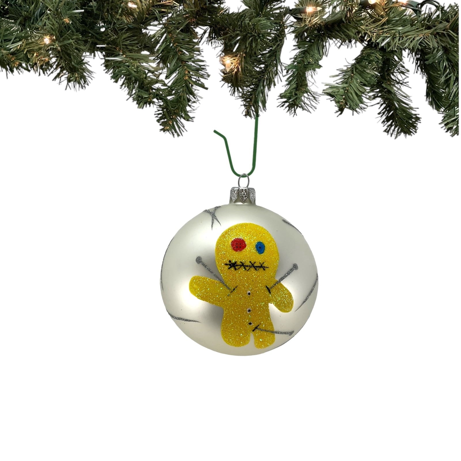 Spooksy™ Voodoo Doll Ball Ornament Polish Glass The Halloween Collection by Thomas Glenn