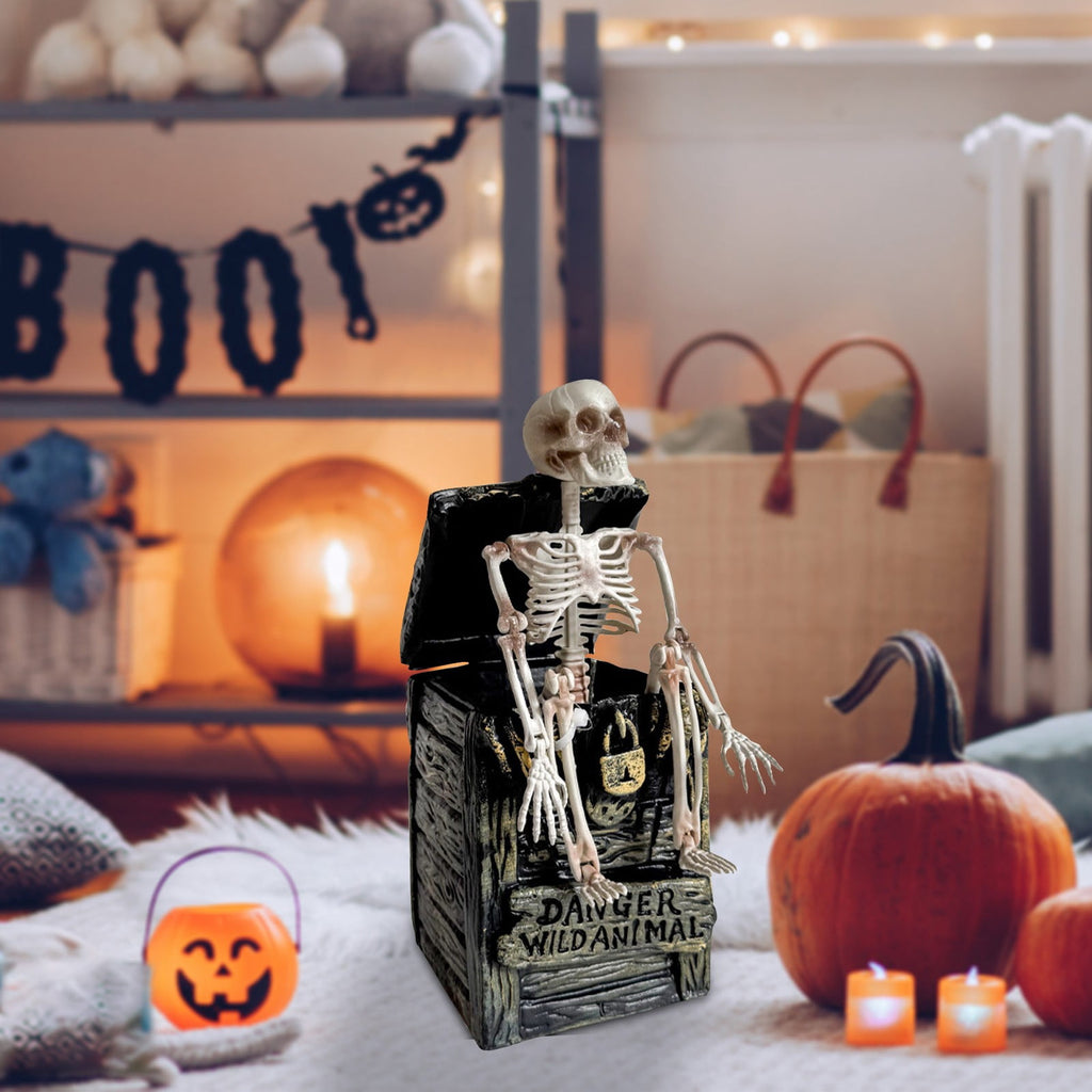 Spooksy™ SUYOLL Halloween Decorations Desktop Ornament For Party Decoration With Pumpkin Witch Skeleton Design Figurine Figurine