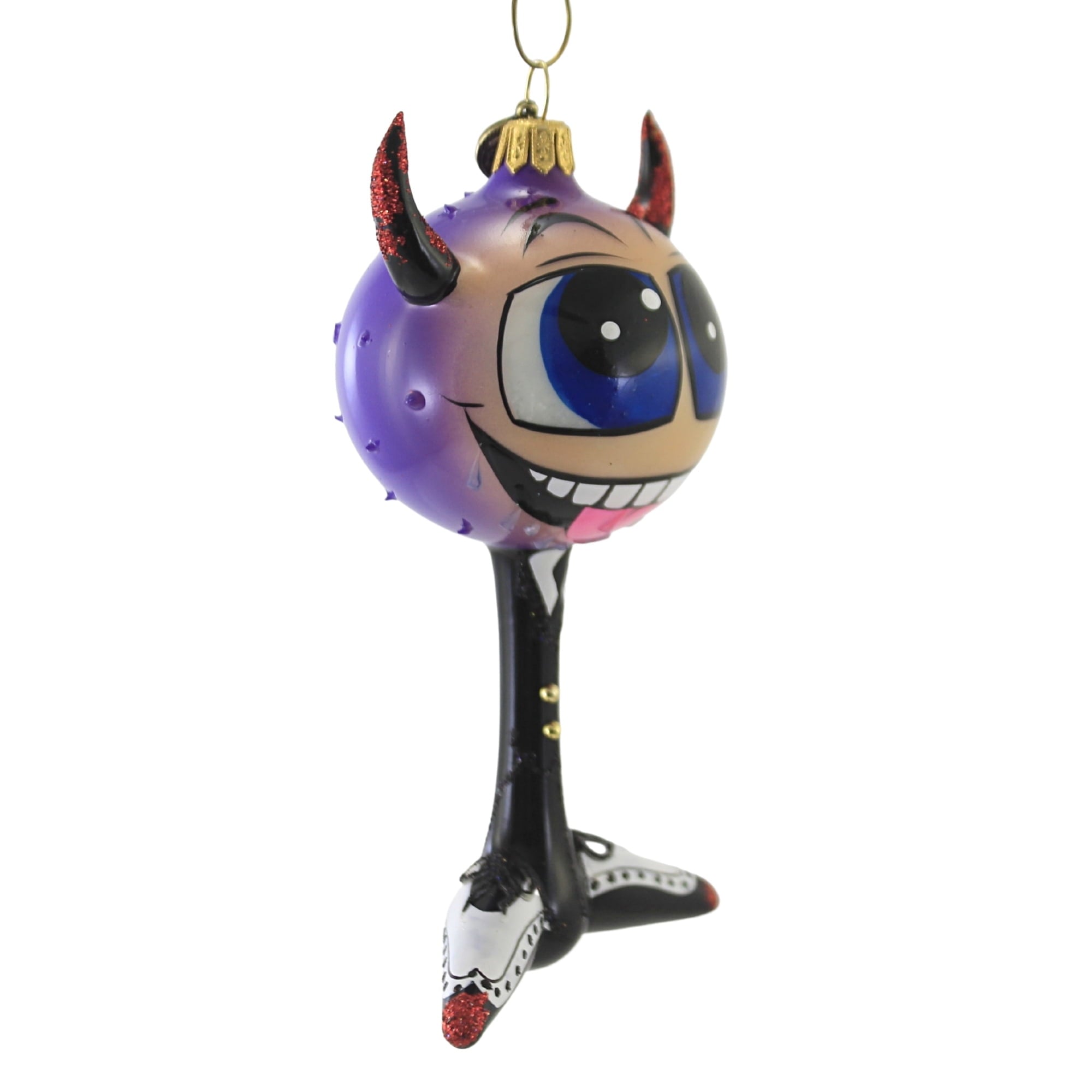 Spooksy™ Lil' Devil In A Tux - 1 Glass Ornament 5.5 Inch, Glass - Halloween Ornament Whimsy 202130