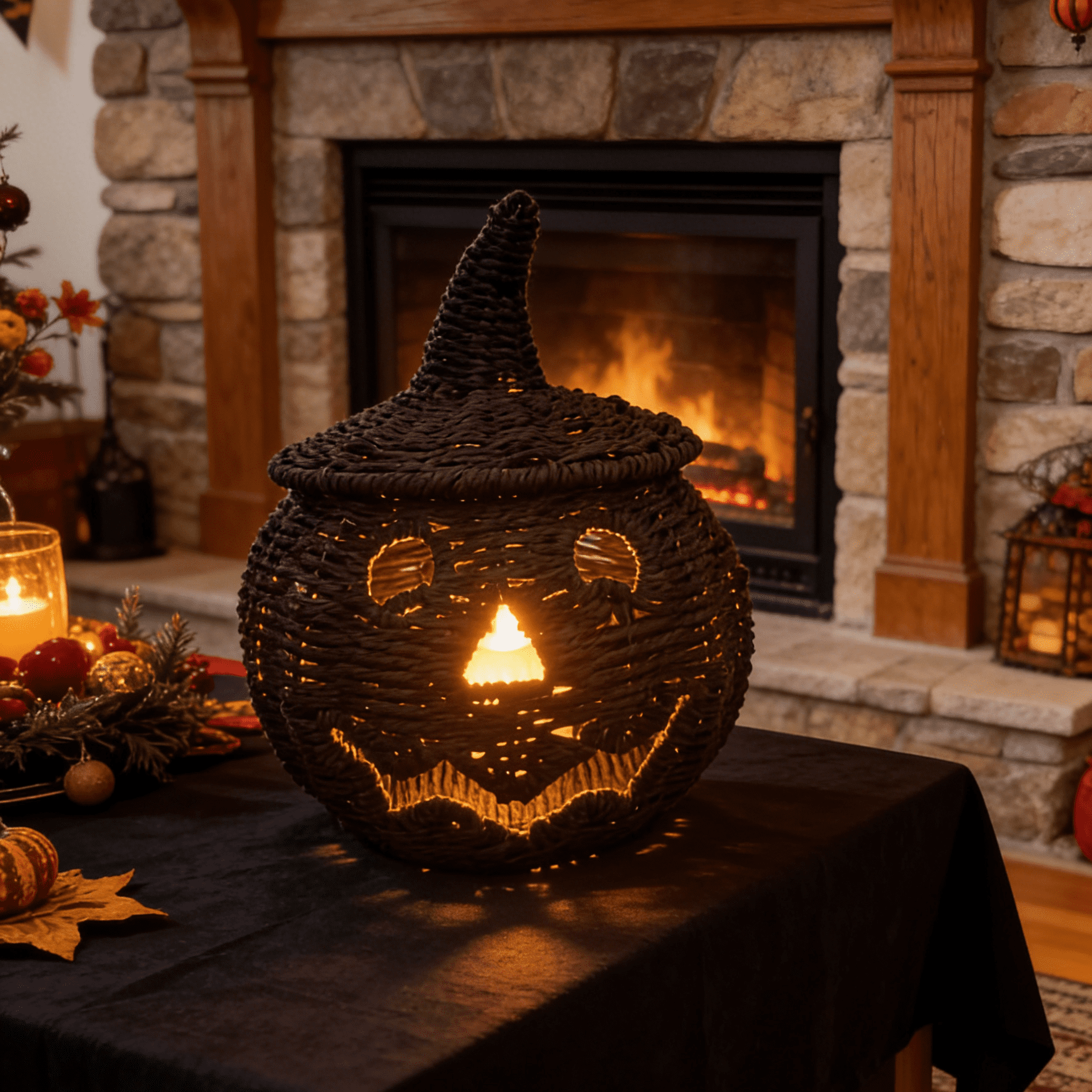 Spooksy™ Aximioll Halloween Spooky Seaweed Pumpkin Ornaments â?? Bold Shape with Eerie Shadows, Halloween Decorations for Holiday Parties & Trick or Treat Nights for Halloween Parties with spooky party setups