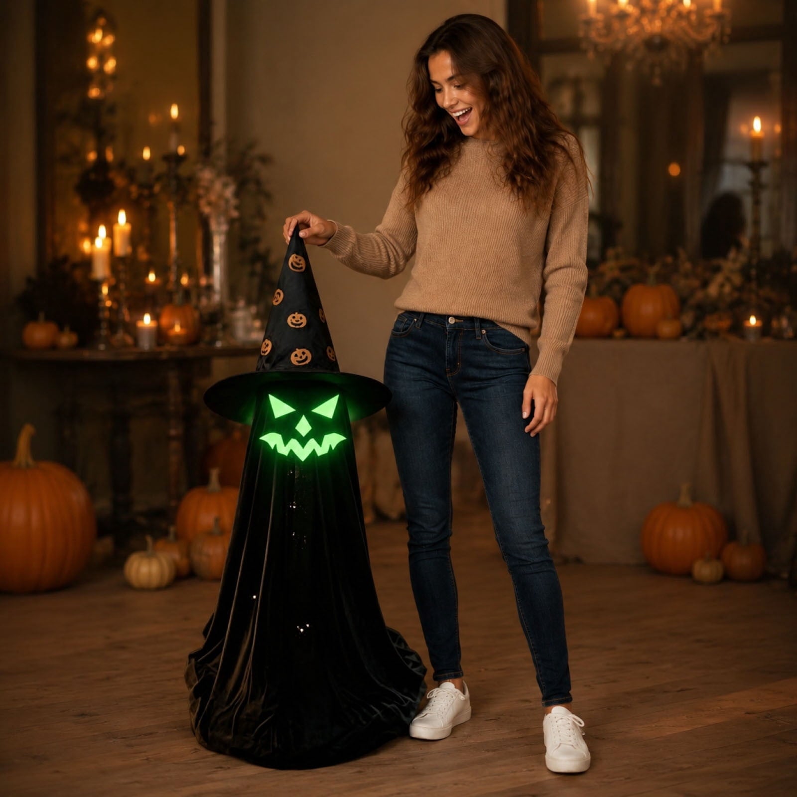 Spooksy™ SHJHENG Halloween In The Dark Ghost Ornaments For Party Scene Decorations And Courtyard Decorations