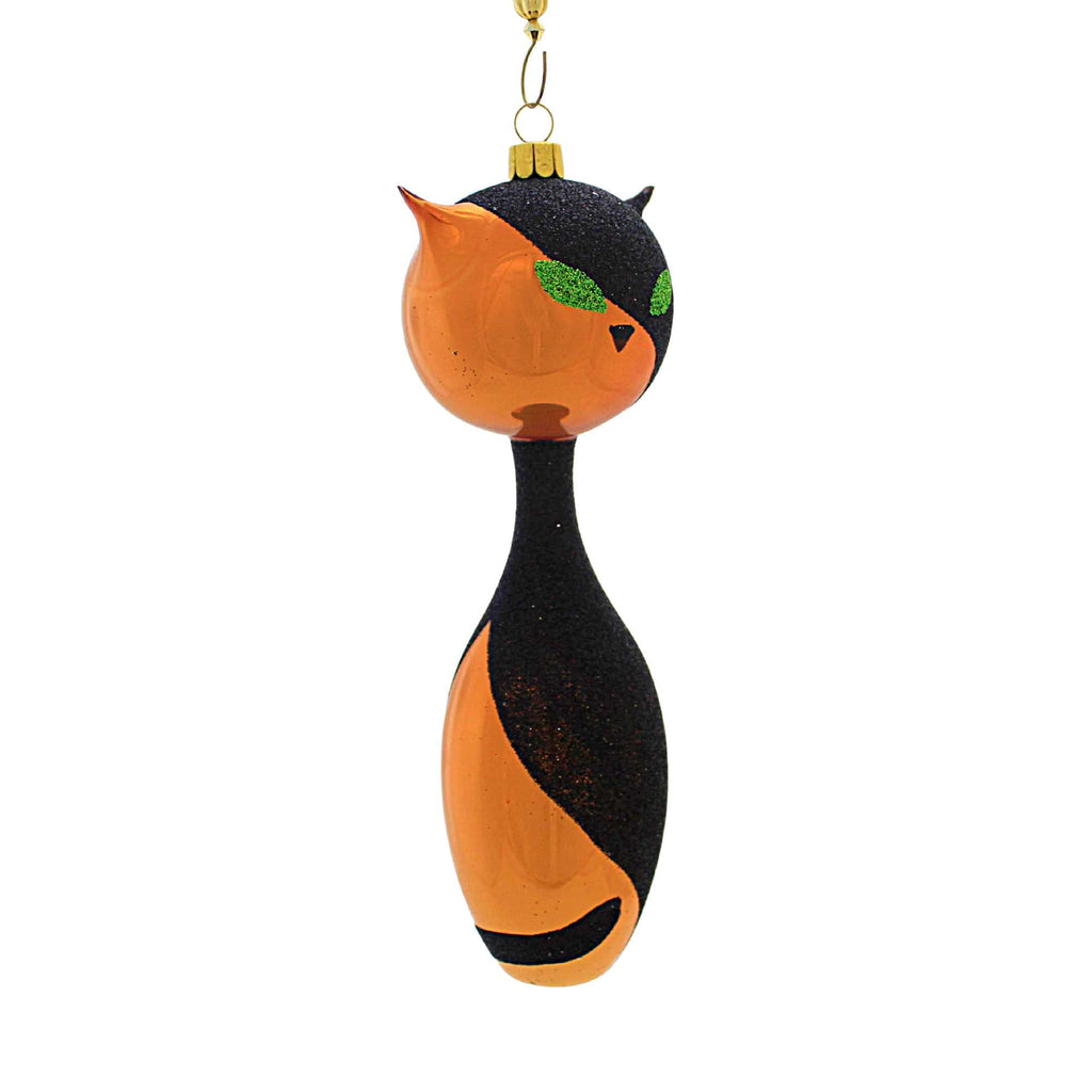 Spooksy™ Santa Land 7.25In I Am Siamese If You Need, Glass, Ornament Cat Halloween Mid Century Mcm 24O1000