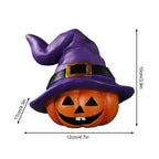 Spooksy™ Halloween Spooky Pumpkin Head Ornaments â?? Dark Tones with Eerie Shadows, Halloween Decorations for Halloween Parties & Trick or Treat Nights â?? great for Haunted House Setups with spooky party setups