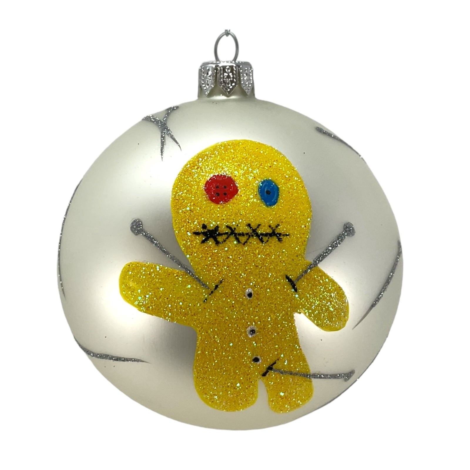 Spooksy™ Voodoo Doll Ball Ornament Polish Glass The Halloween Collection by Thomas Glenn