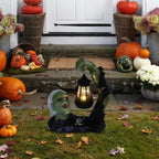Spooksy™ SUYOLL Halloween Solar Powered Resin Desktop Ornament Decorative Light For Home Party Figurine