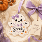 Spooksy™ Sweet Spooky Ghost Acrylic Halloween Hanging Ornament
