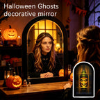 Spooksy™ Holographic Halloween Witch Mirror Decorative Metal Ornament for Holiday Ambience and Unique Festival Display