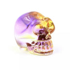 Spooksy™ HOOUN 8pcs 2inch Electroplated Multicolor Carved Skull Crystal Ornaments Halloween