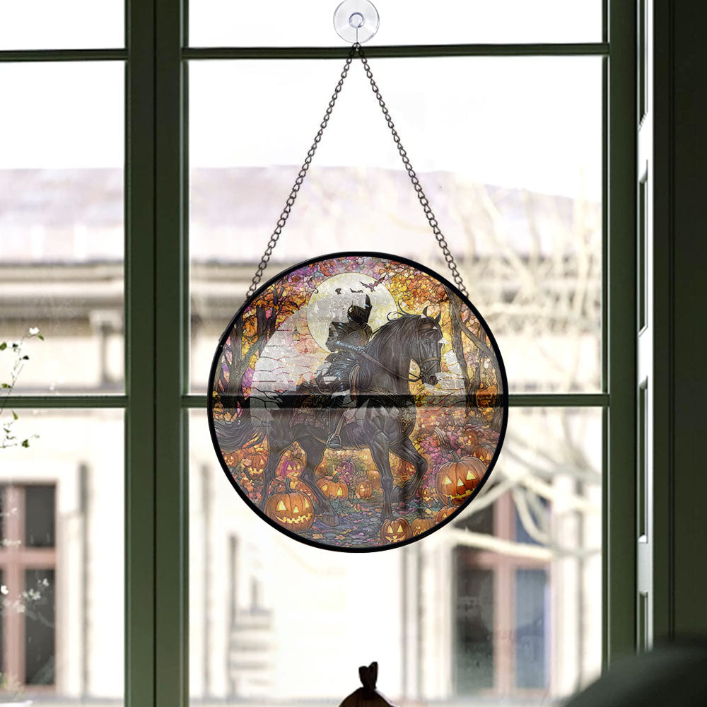 Spooksy™ Christmas Gift Set - Knight Halloween Christmas Stained Glass Hanging Ornament - Snowflake-Inspired Holiday Tree Decoration, Gift for Family & Friends, 2025 Edition