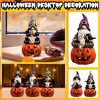 Spooksy™ Halloween Spooky Ghostface Dwarf Ornaments â?? Quirky Faces with Eerie Shadows, Halloween Decorations for Dining Tables, Party Setups & Indoor Halloween Displays â?? perfect for Halloween Parties
