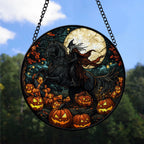 Spooksy™ Christmas Gift Bundle - Knight Halloween Xmas Stained Glass Hanging Ornament - Warm White Lights Tree Decoration, Gift for Family & Friends, Keepsake 2025