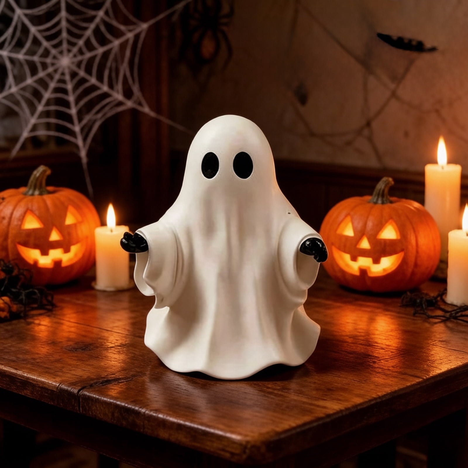 Spooksy™ PLLFRLRT Cute Halloween Decorations Resin Tabletop Statue Ghost Ornaments Mantel Shelf Party Home Decors