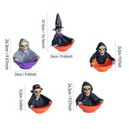 Spooksy™ GIPQJK Summerween Halloween Electric Ghost Fruit Tray Decor Light Up Sound Activated Swinging Head Motion Party Prop Plastic Ornament C
