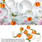 Spooksy™ Bienvenido Pumpkin String Hanging Decoration for Halloween Party Festival Home Garden Ornaments