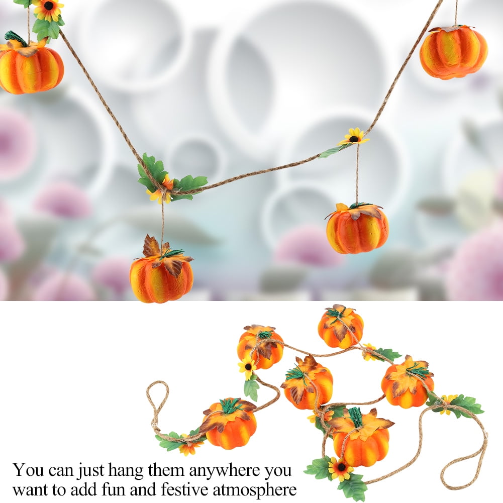 Spooksy™ Bienvenido Pumpkin String Hanging Decoration for Halloween Party Festival Home Garden Ornaments