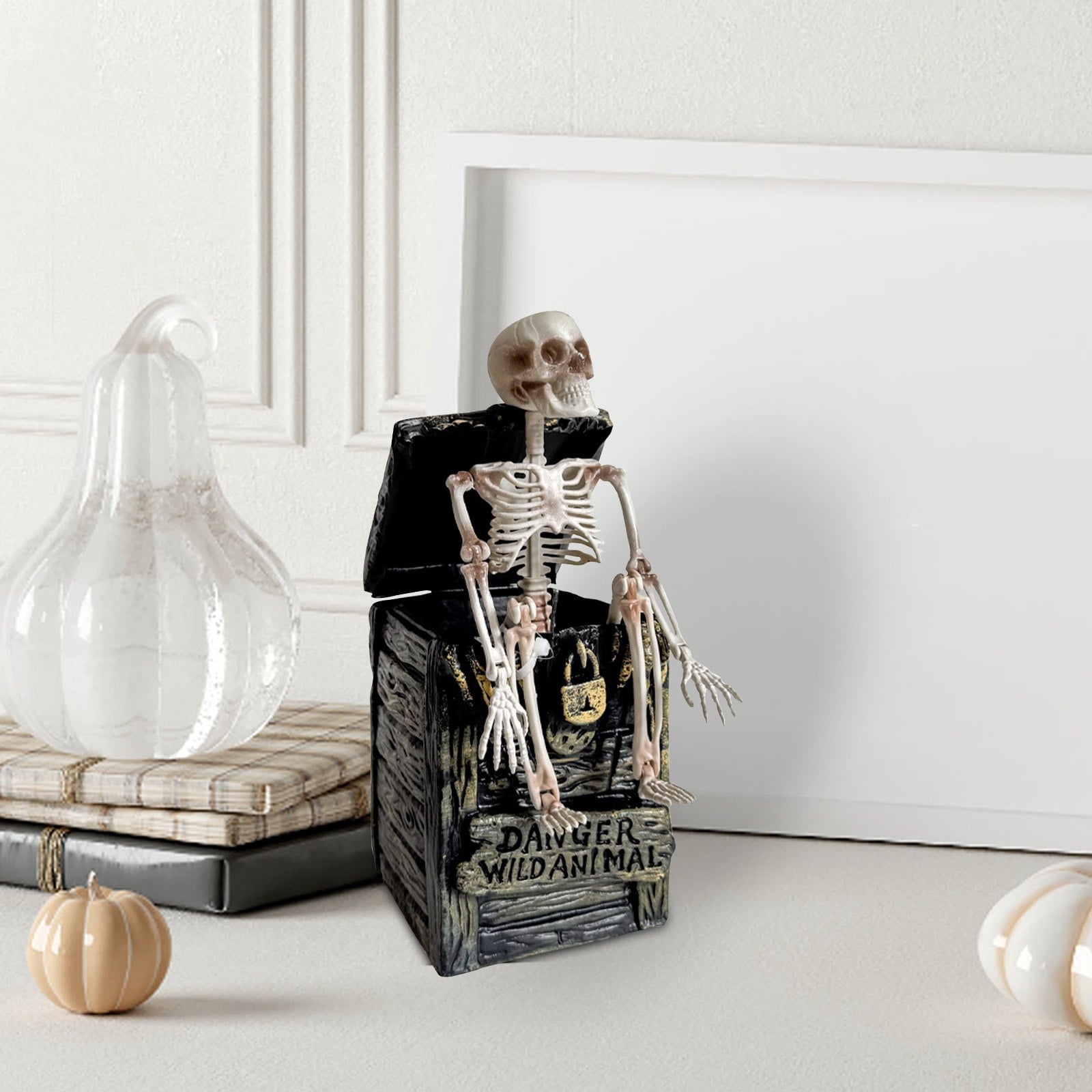 Spooksy™ SUYOLL Halloween Decorations Desktop Ornament For Party Decoration With Pumpkin Witch Skeleton Design Figurine Figurine