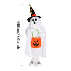 Spooksy™ Halloween Ornament Ghost Candy Ghost Glowing Decoration With Candy Pocket For Trick Or Treat