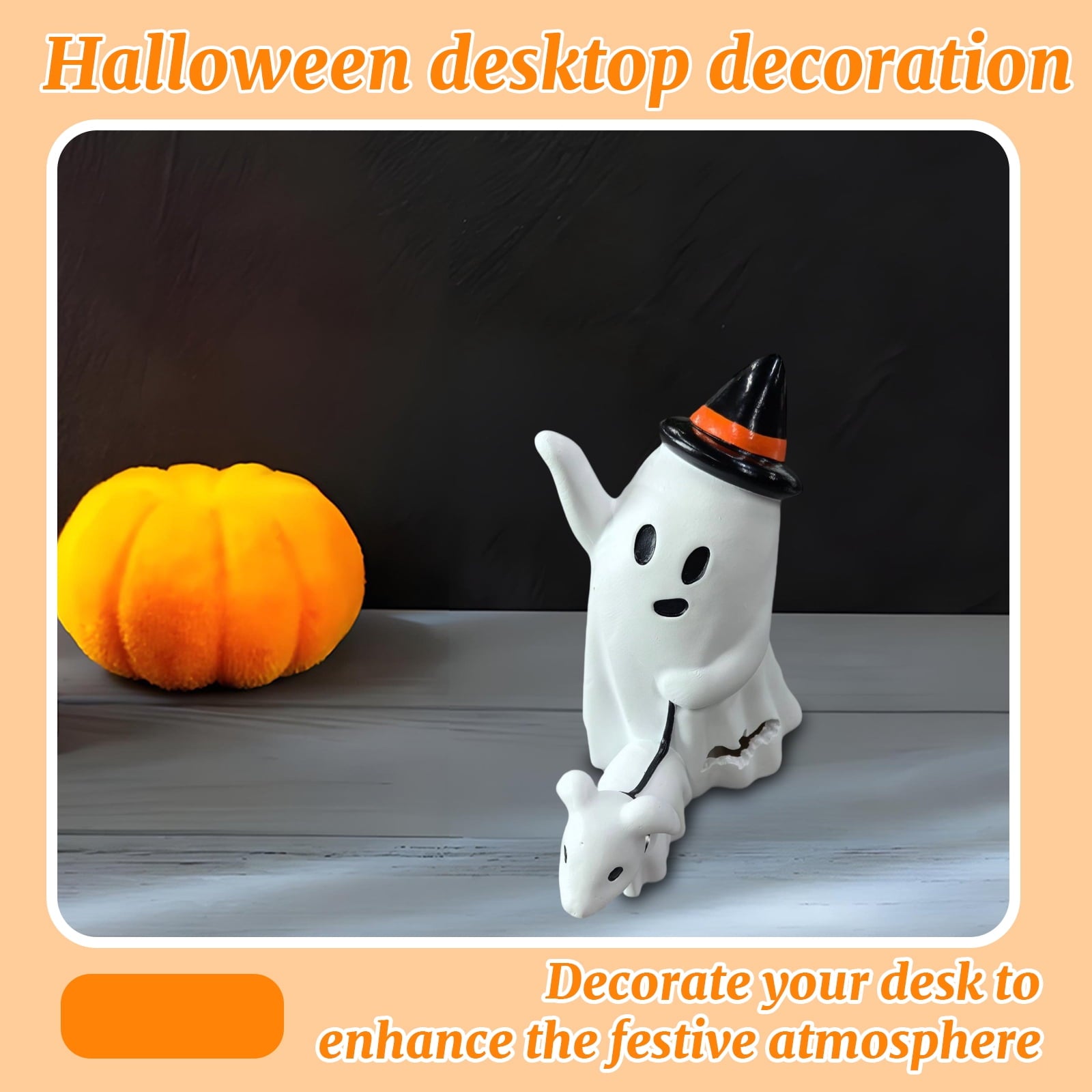 Spooksy™ Halloween Creepy Ghost Dog Walking Ornaments â?? Creative Shape with Haunted Shadows, Halloween Decorations for Halloween Parties & Trick or Treat Nights â?? great for Costume Parties with spooky setups