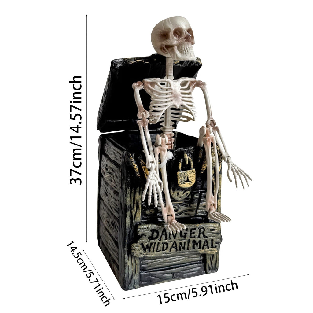 Spooksy™ SUYOLL Halloween Decorations Desktop Ornament For Party Decoration With Pumpkin Witch Skeleton Design Figurine Figurine