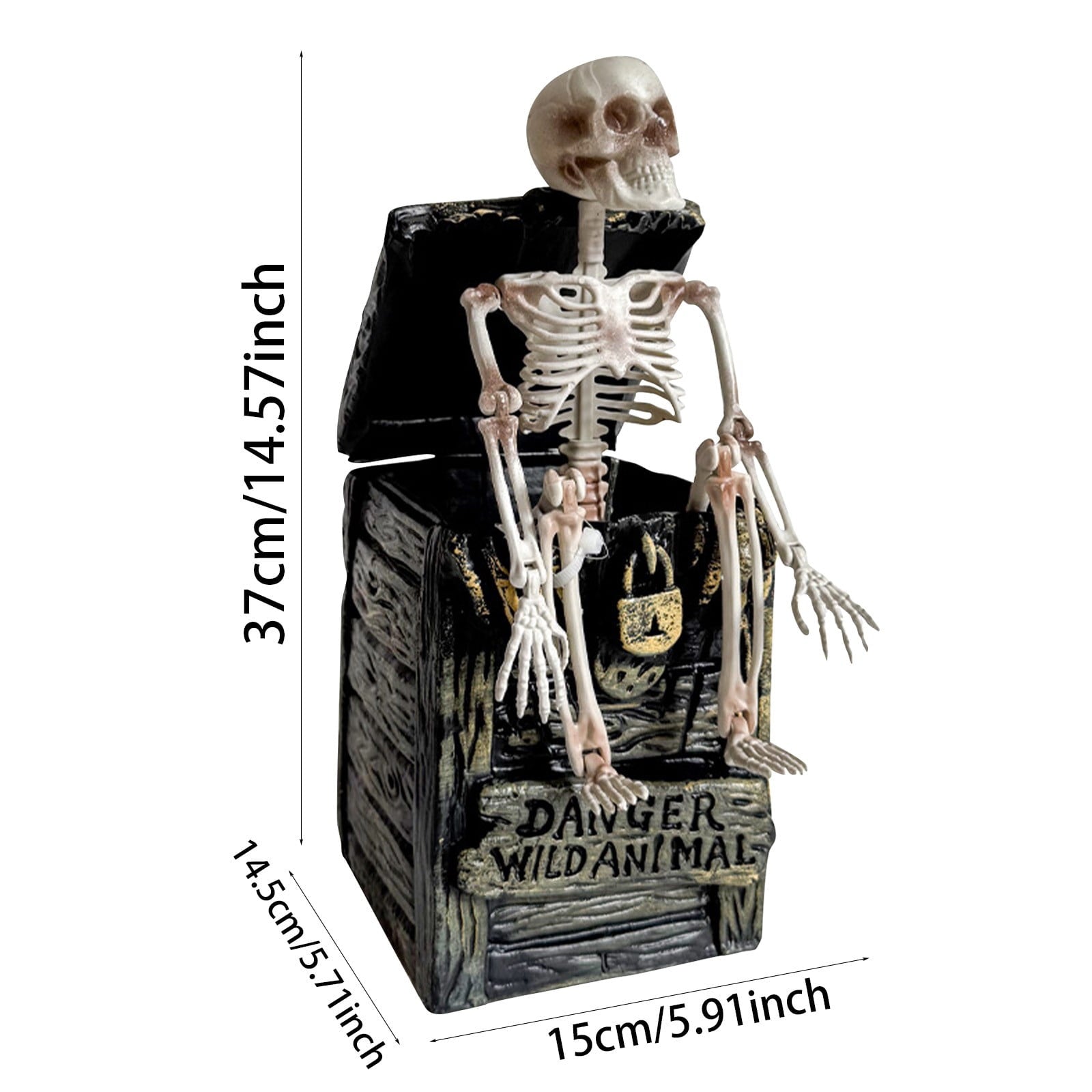 Spooksy™ SUYOLL Halloween Decorations Desktop Ornament For Party Decoration With Pumpkin Witch Skeleton Design Figurine Figurine