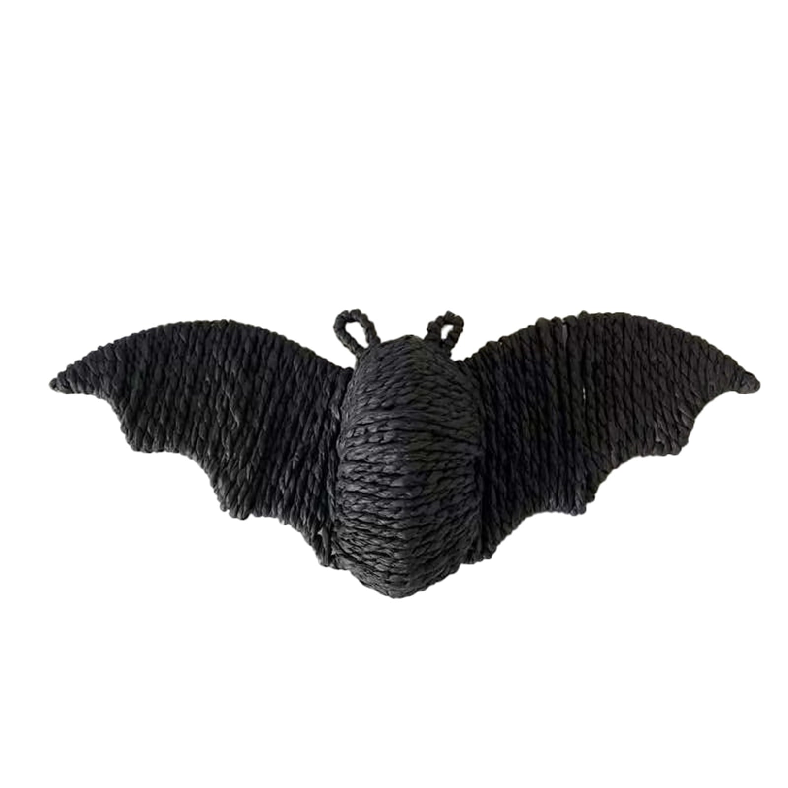 Spooksy™ Halloween Decoration, Halloween Black Bat Hanging Ornament, Spooky Hand Woven Bat Wall Pendant for Front Door Window, Scary Indoor Outdoor Party Holiday Decoration