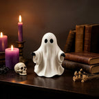 Spooksy™ PLLFRLRT Cute Halloween Decorations Resin Tabletop Statue Ghost Ornaments Mantel Shelf Party Home Decors
