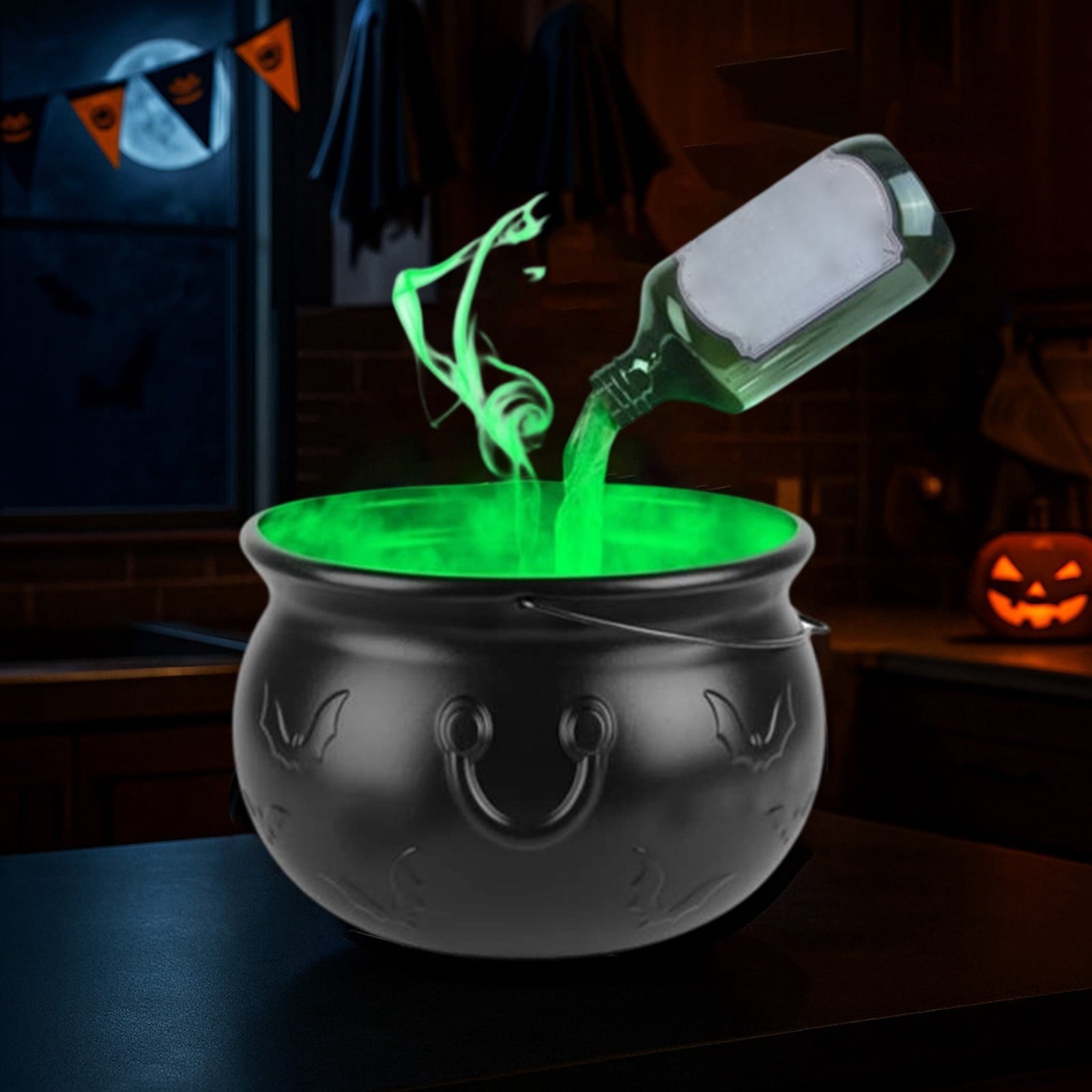 Spooksy™ Nnndbs Acrylic Halloween Ornament, Clear Modern Tabletop Decor for Shelf Desk Home Festive Display`