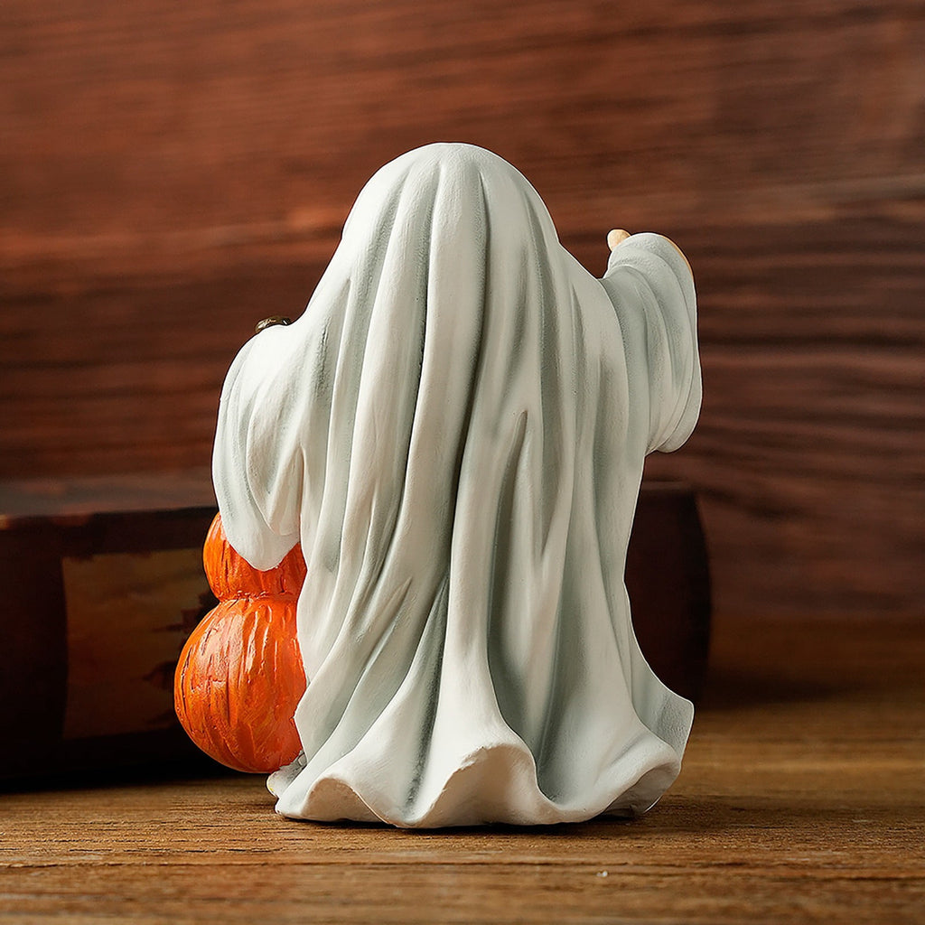 Spooksy™ Halloween Haunted Ghost Pumpkin Ornaments â?? Bold Silhouettes with Creepy Shadows, Halloween Decorations for Snack Tables, Dessert Stations & Halloween Party Setups â?? great for Halloween Parties